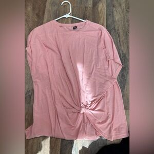 Twist asymmetrical tee